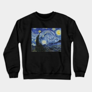 Art Meets Math, Van Gogh Meets Fibonacci Crewneck Sweatshirt